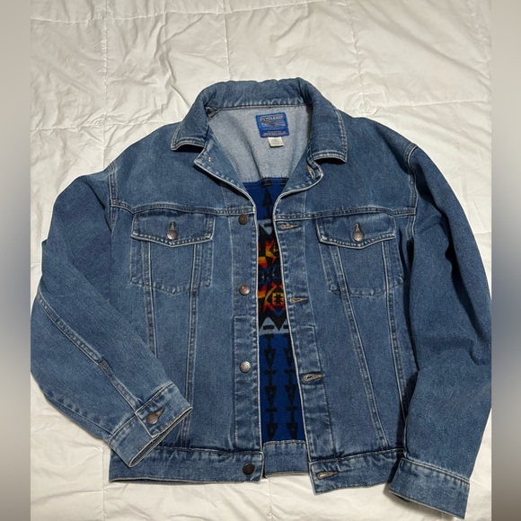 Pendleton high grade denim jacket with wool backing size M - Picture 5 of 7